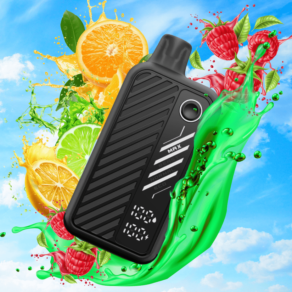 Flavour Beast Max 2 Disposable Vape-Raspberry Green Dew ICED 50000 Puffs / 20mg Vapexcape Vape and Bong Shop Regina Saskatchewan