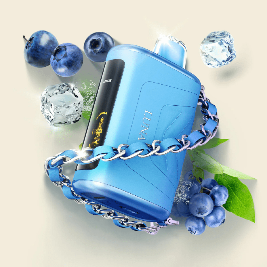 Kraze Luna Disposable Vape-Aquamarine Star B Ice Vapexcape Vape and Bong Shop Regina Saskatchewan