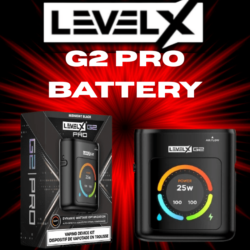 Level X Boost G2 Pro Battery-1000mAh Black Vapexcape Vape and Bong Shop Regina Saskatchewan