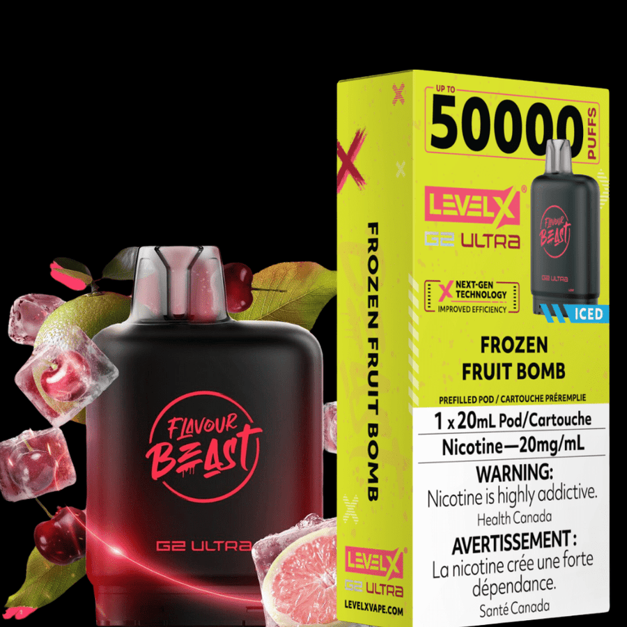 Level X G2 Ultra Flavour Beast Pod 50k-Frozen Fruit Bomb Vapexcape Vape and Bong Shop Regina Saskatchewan