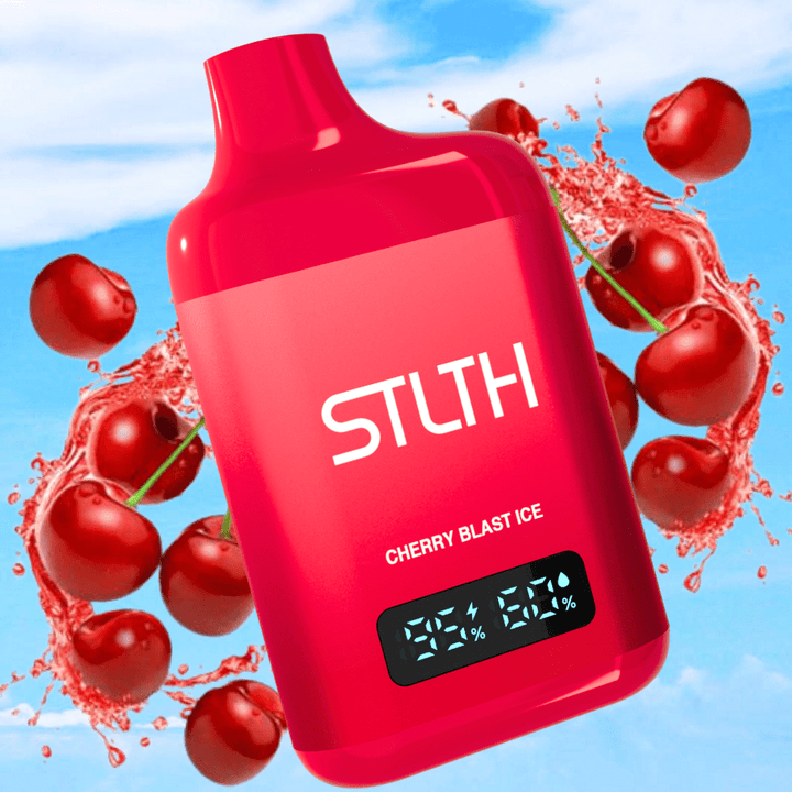 STLTH Eco Box Disposable Vape - Cherry Blast Ice 10mL / 20mg Vapexcape Vape and Bong Shop Regina Saskatchewan