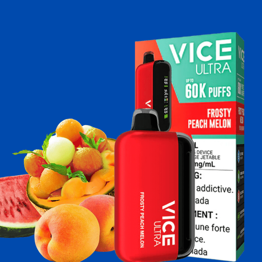 Vice Ultra 60K Disposable Vape - Frosty Peach Melon Vape Superstore  Saskatchewan Canada