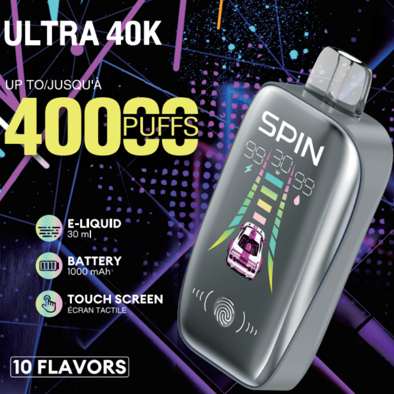 Spin Ultra 40K disposable Vape - Regina Canada