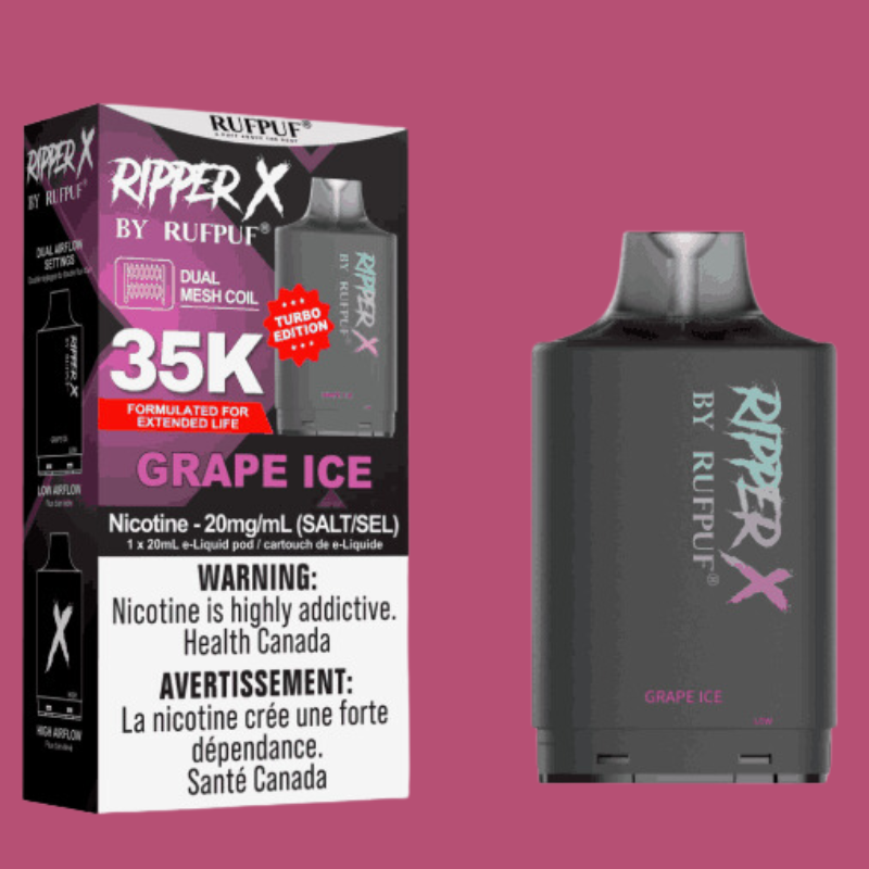 RufPuf Ripper X 50K Turbo Pod in Regina Saskatchewan - Vapexcape Vape ...