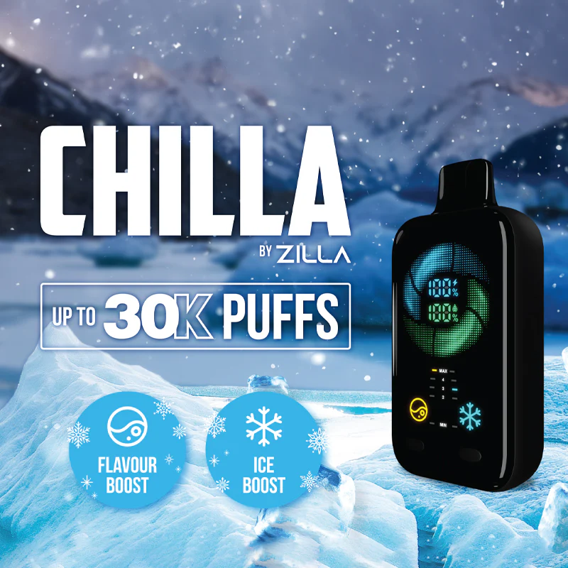 Chilla by Zilla 30k Disposable Vapes in Canada