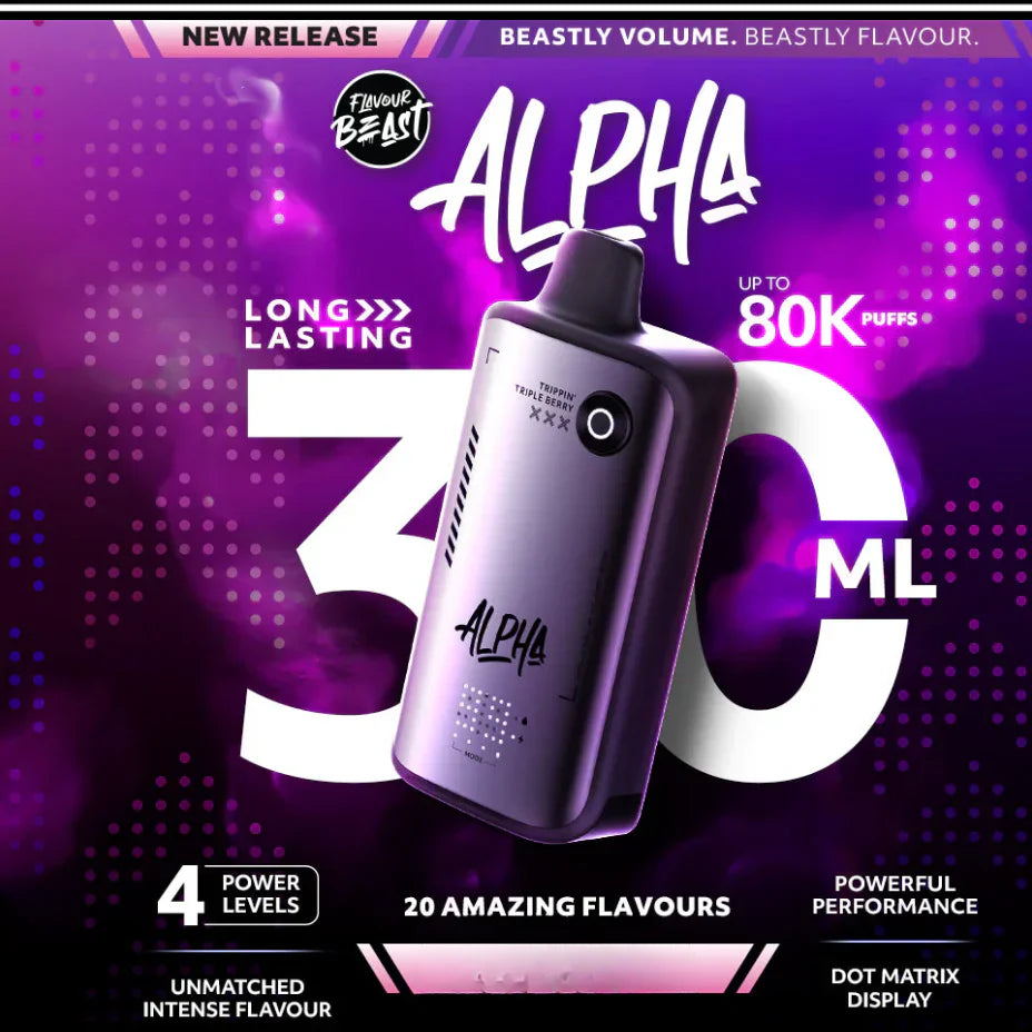 Flavour Beast Alpha 80k disposable vape in Regina Canada
