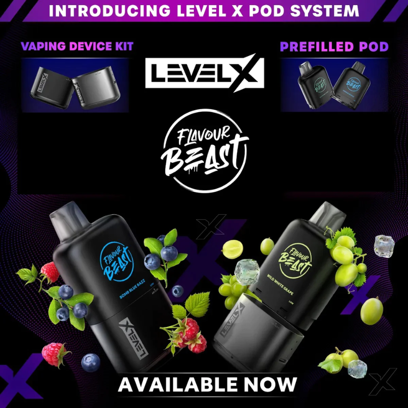 Level X Flavour Beast Pods in Canada at Vape SuperStore Regina