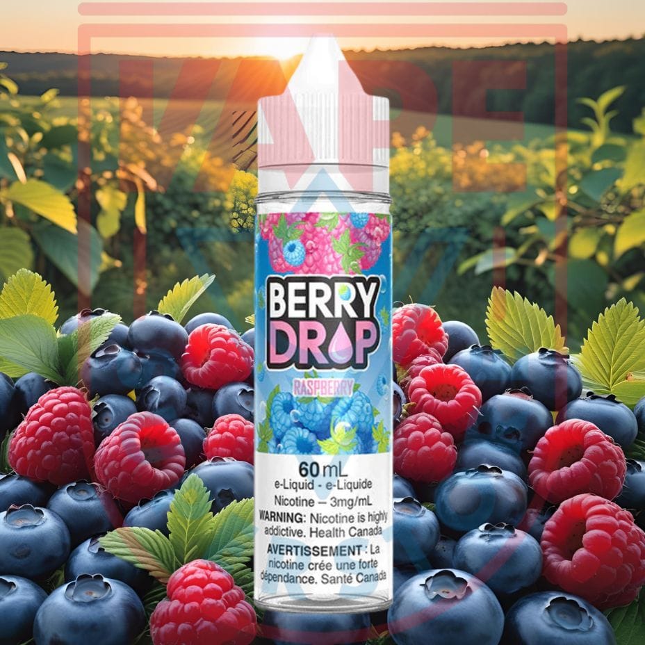 Berry Drop E-Liquid Raspberry 60ml 3mg Vape SuperStore Regina Saskatchewan