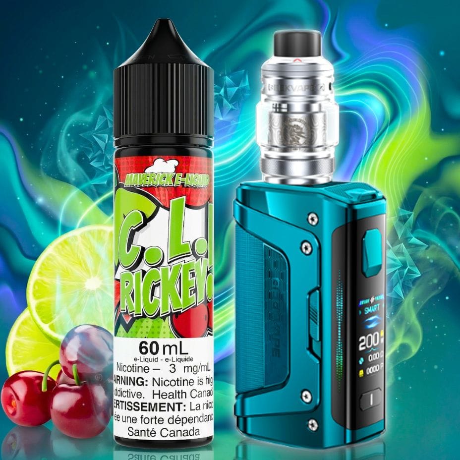 Geekvape Aegis Legend 5 Box Mod Kit and Maverick 60ml Freebase E-Liquid Vape SuperStore Regina Saskatchewan