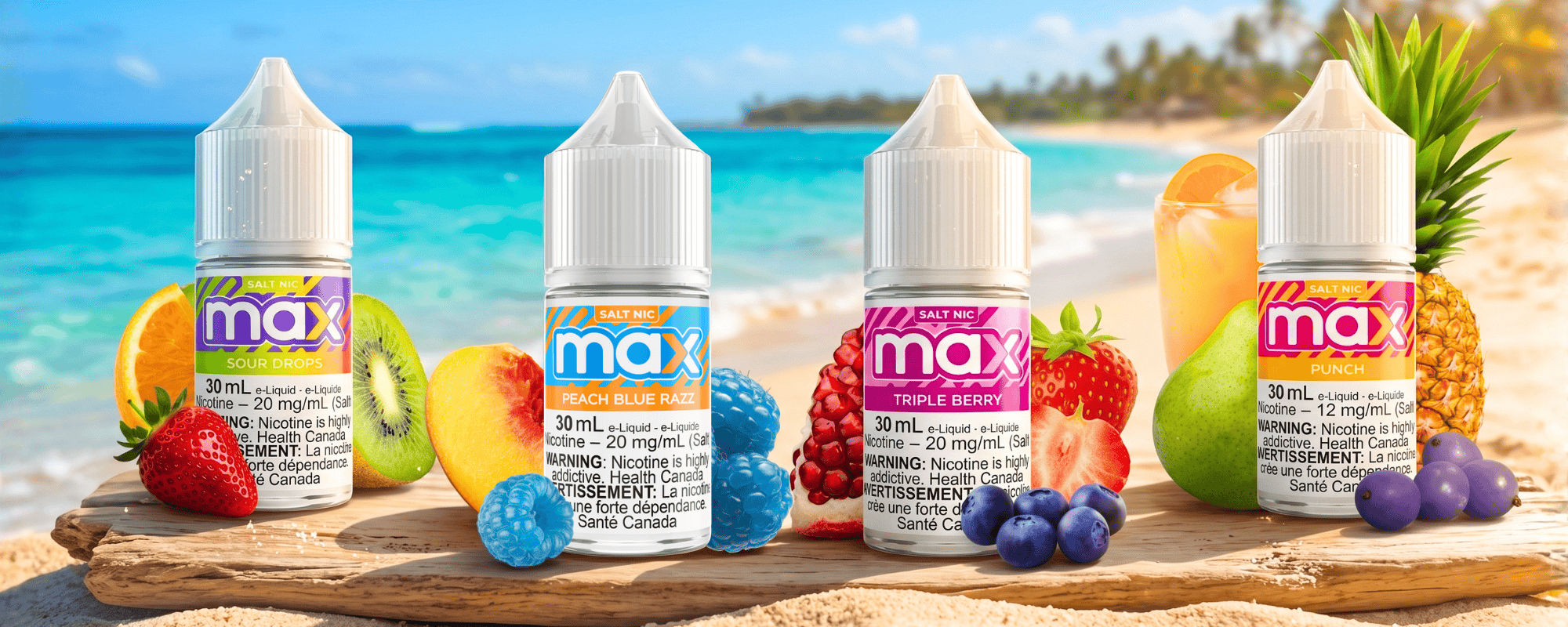 MAX Beachy Salts at Vapexcape Regina in Saskatchewan Canada