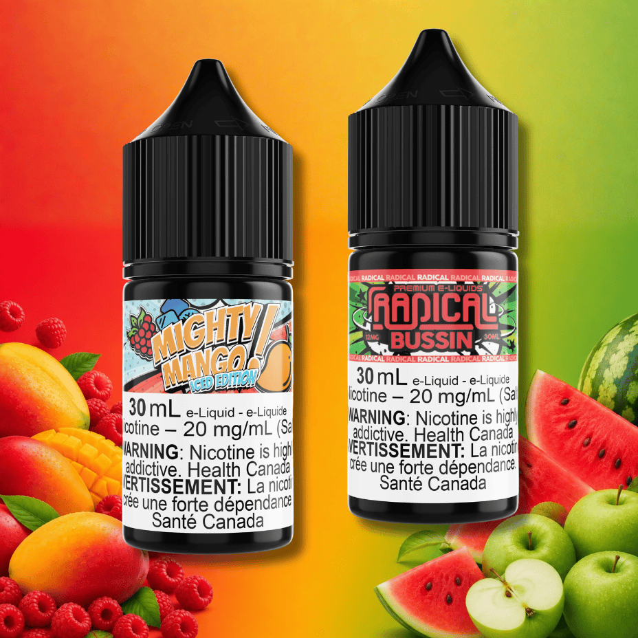 Maverick Mighty Mango Iced / Radical Bussin Salt Nic E-Liquid Vape SuperStore Regina Canada