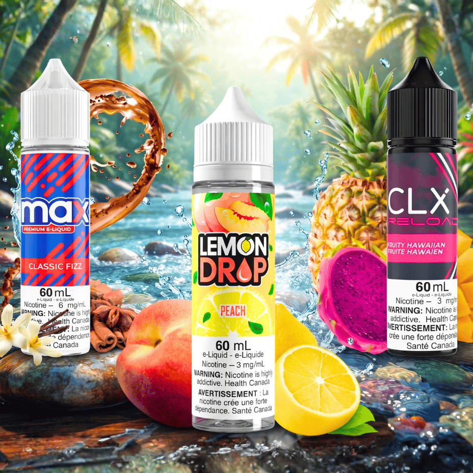 Max E-Liquid / Lemon Drop E-Liquid / CLX Reload E-Liquid Vape SuperStore Regina Canada
