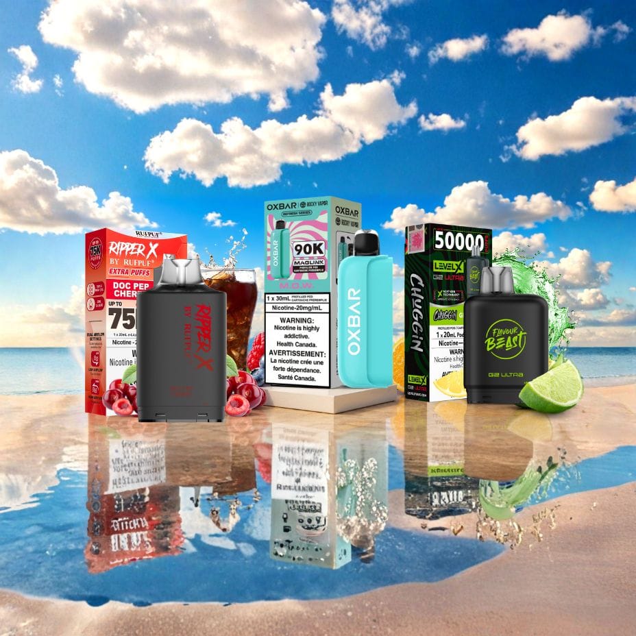 Oxbar Maglink 90K, Level X G2 Ultra 50K, Ripper X 75K Closed Pods Vape SuperStore Regina Canada