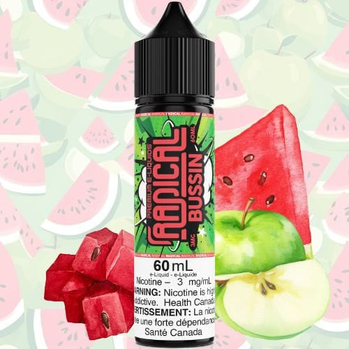 Radical Bussin E-Liquid / 60ml / 3mg Vape SuperStore Saskatchewan Canada