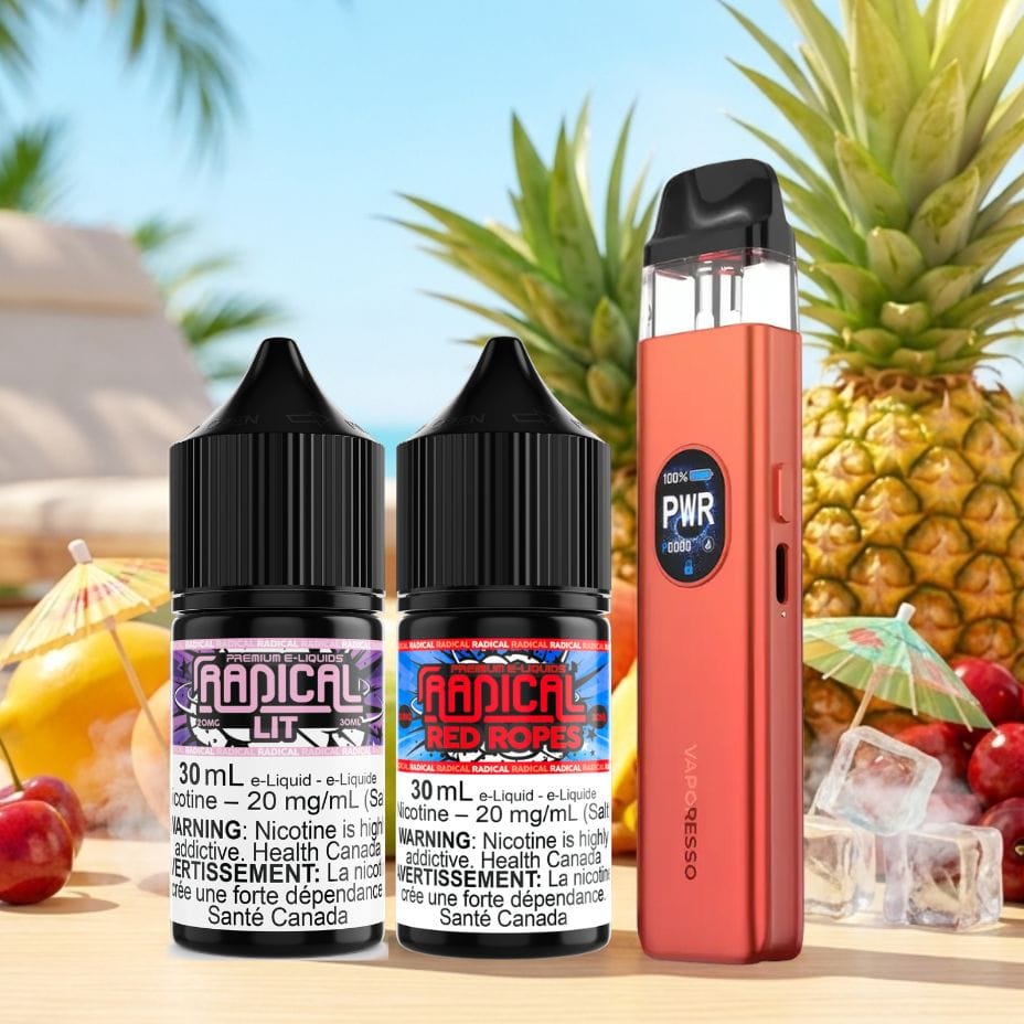 Radical Salt E-Liquid and Vaporesso XROS 5 Pod Kit Vape SuperStore Regina Canada