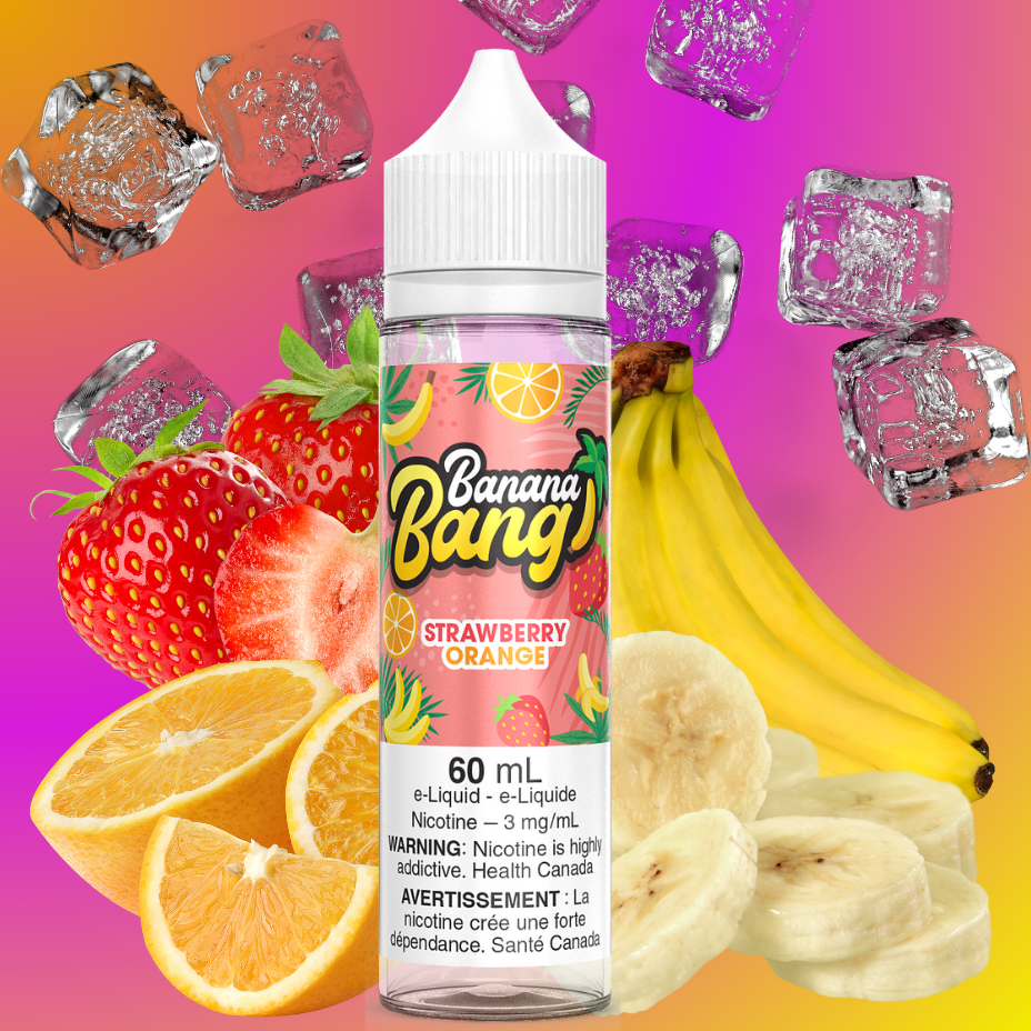 Strawberry Orange Ice by Banana Bang E-Liquid 3mg Vape Superstore  Saskatchewan Canada