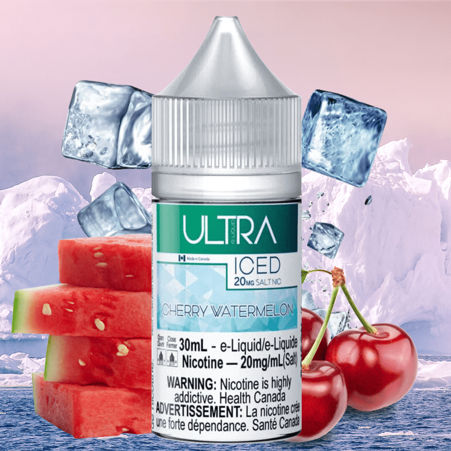 Cherry Watermelon Ice Salt by Ultra E-Liquid Vapexcape Vape and Bong Shop Regina Saskatchewan
