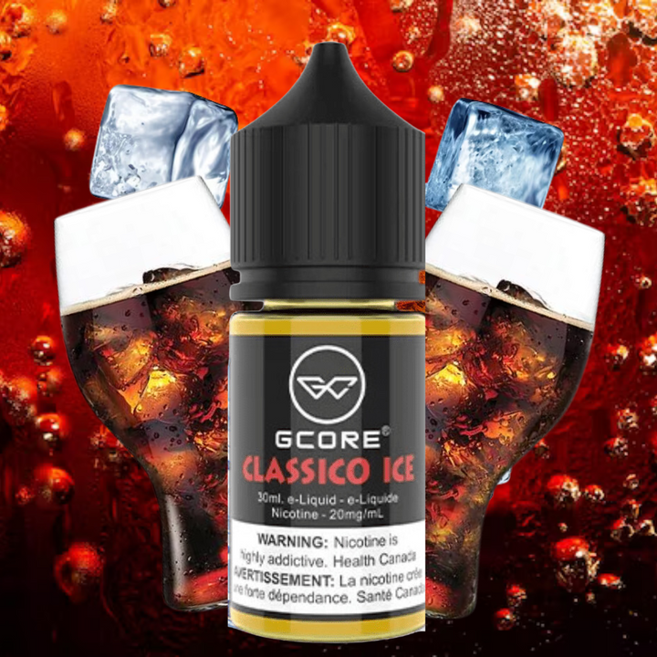 Classico Ice Salt by GCore E-Liquid-30ml 20mg / 30ml Vapexcape Vape and Bong Shop Regina Saskatchewan