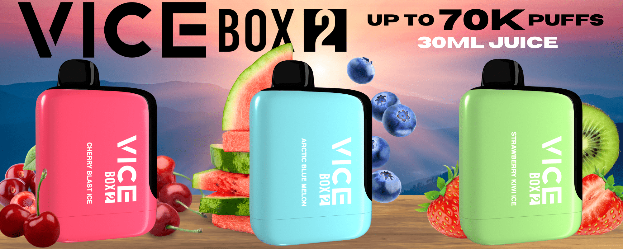 Vice Box 2 70K Disposable Vape Web Banner VapeXcape Regina Vape SuperStore and Bong Shop in Saskatchewan Canada