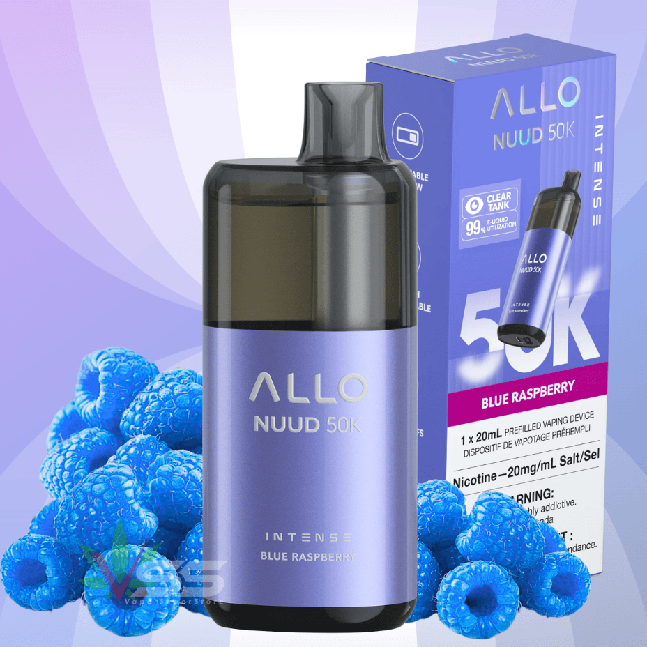 Vape jetable ALLO Nuud 50K - Framboise Bleue au Canada Vapexcape Vape SuperStore-Vape & Bong Shop Vape jetable ALLO Nuud 50K - Framboise Bleue au Canada Vapexcape Vape SuperStore-Vape & Bong Shop