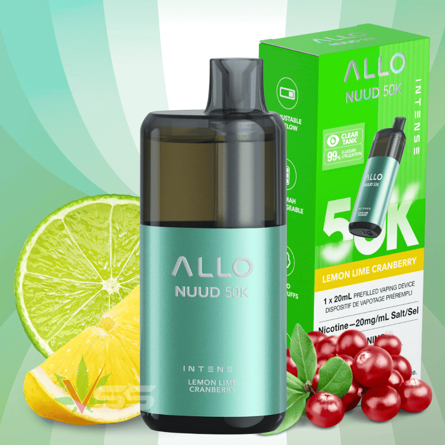 ALLO Nuud 50K Disposable Vape - Lemon Lime Cranberry Vape Superstore  Saskatchewan Canada