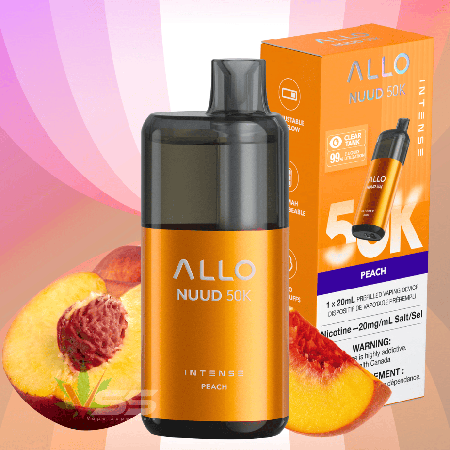 ALLO Nuud 50K Disposable Vape - Peach Vape Superstore  Saskatchewan Canada