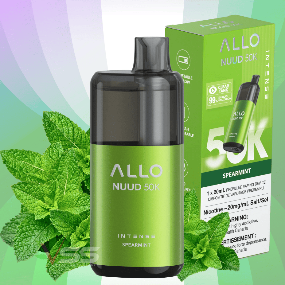 ALLO Nuud 50K Disposable Vape - Spearmint Vape Superstore  Saskatchewan Canada