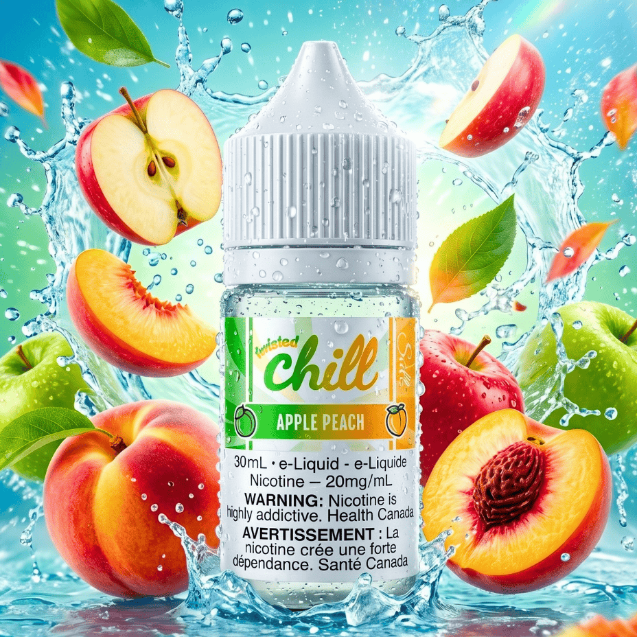 Apple Peach Salts by Chill E-Liquid Vape Superstore  Saskatchewan Canada