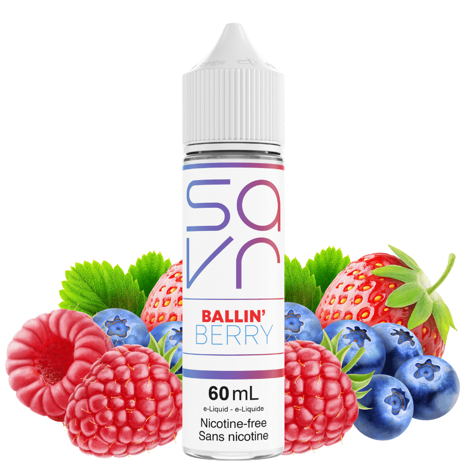 Ballin' Berry by Savr E-Liquid 60mL / 3mg Vape Superstore  Saskatchewan Canada