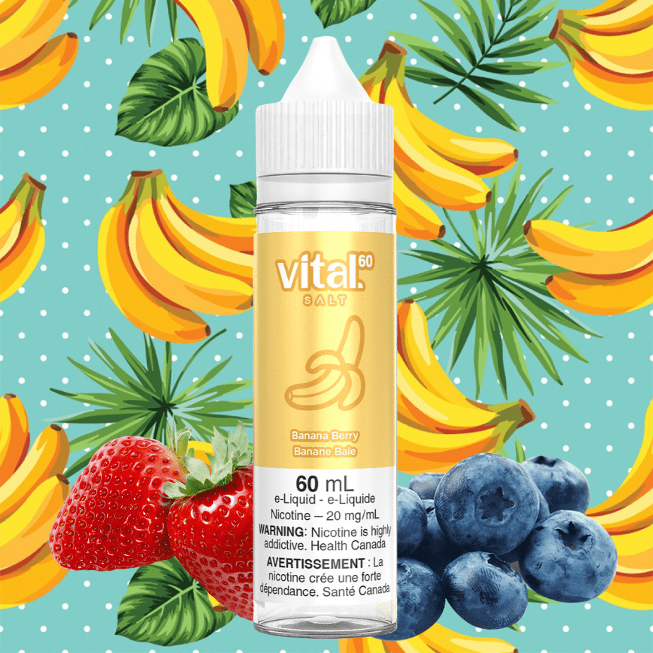 Banana Berry by Vital 60 Salt 60ml / 12mg Vape Superstore  Saskatchewan Canada
