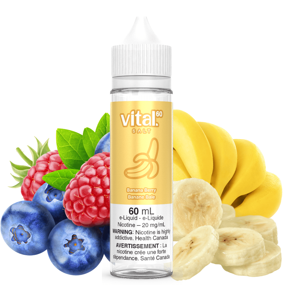 Banana Berry by Vital 60 Salt Vape Superstore  Saskatchewan Canada