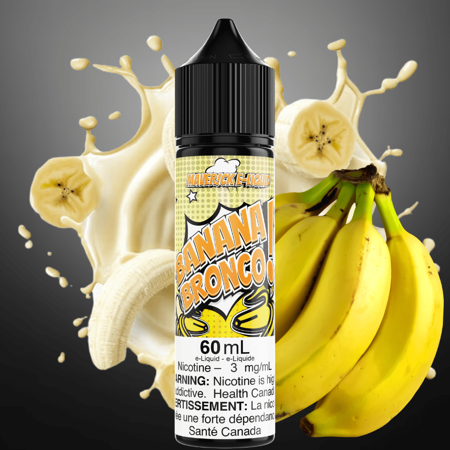 Banana Bronco by Maverick E-Liquid 60ml / 3mg Vape Superstore  Saskatchewan Canada