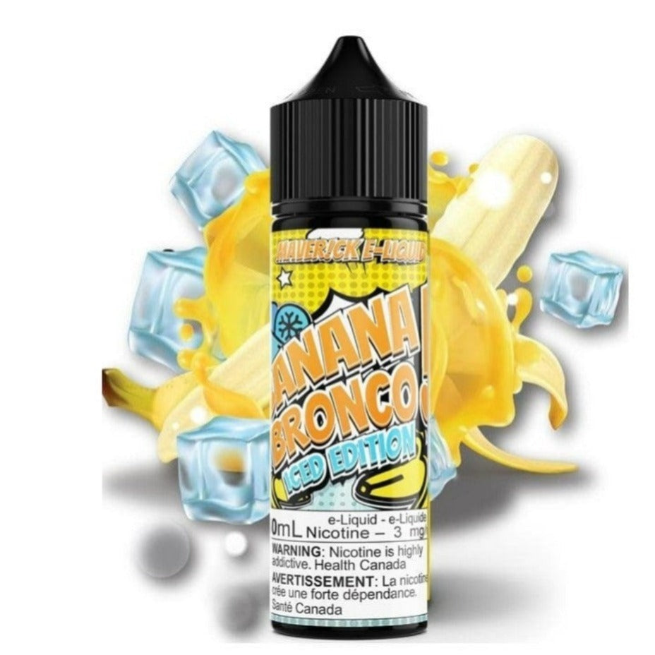 Banana Bronco Iced by Maverick E-Liquid 60ml / 3mg Vape Superstore  Saskatchewan Canada