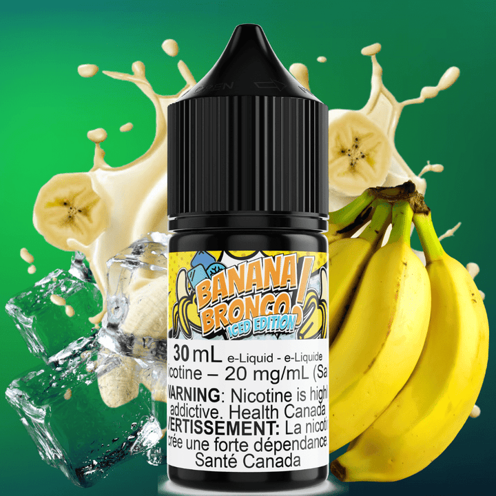 Banana Bronco Iced Salt by Maverick E-Liquid 30mL / 12mg Vape Superstore  Saskatchewan Canada
