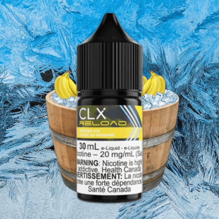 Banana Ice Salt by CLX Reload E-Liquid 30mL / 10mg Vape Superstore  Saskatchewan Canada