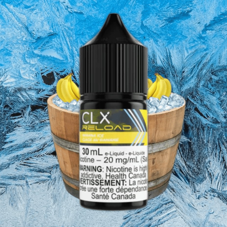 Banana Ice Salt by CLX Reload E-Liquid 30mL / 10mg Vapexcape Vape and Bong Shop Regina Saskatchewan