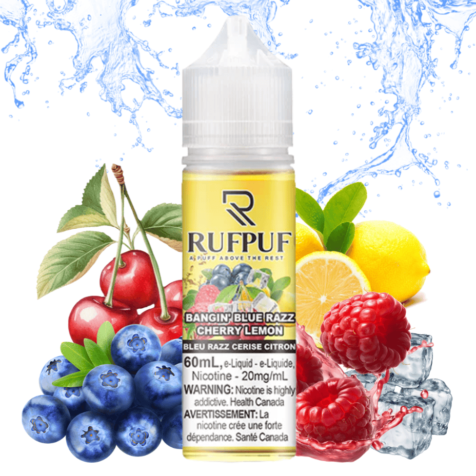 Bangin' Blue Razz Cherry Lemon Ice Salt by Rufpuf E-Liquid-60ml 60ml / 20mg Vape Superstore  Saskatchewan Canada