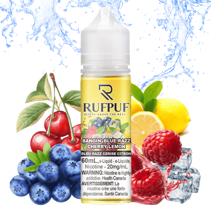 Bangin' Blue Razz Cherry Lemon Ice Salt by Rufpuf E-Liquid-60ml 60ml / 20mg Vape Superstore  Saskatchewan Canada