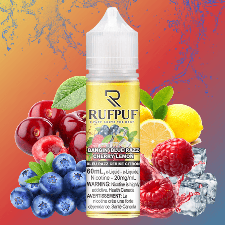 Bangin' Blue Razz Cherry Lemon Ice Salt by Rufpuf E-Liquid-60ml 60ml / 20mg Vape Superstore  Saskatchewan Canada