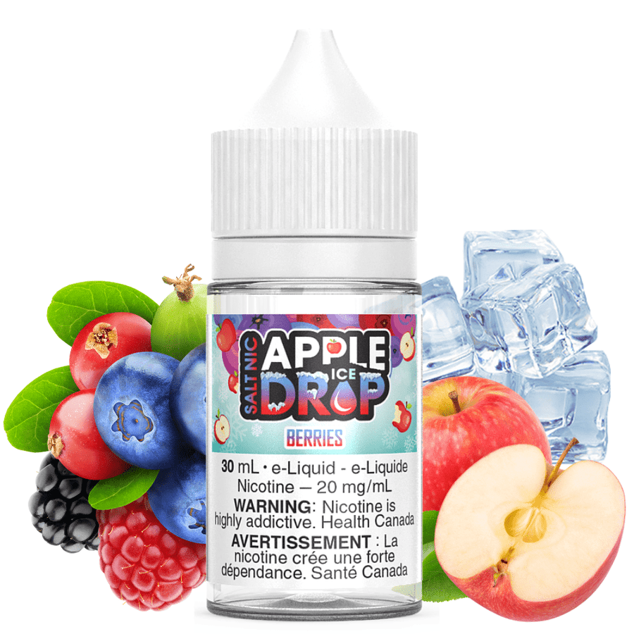 Berries Ice Salt by Apple Drop E-Liquid 30ml / 12mg Vapexcape Vape and Bong Shop Regina Saskatchewan