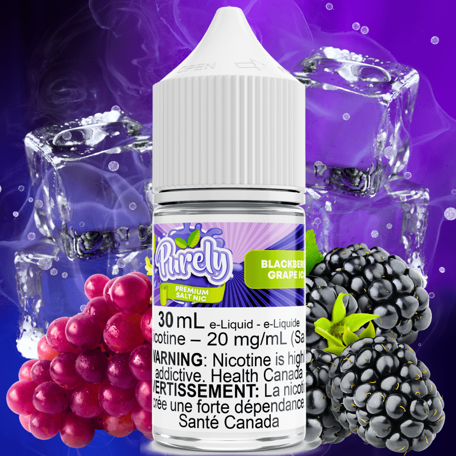 Blackberry Grape Ice Salt Nic by Purely E-Liquid Vapexcape Vape and Bong Shop Regina Saskatchewan