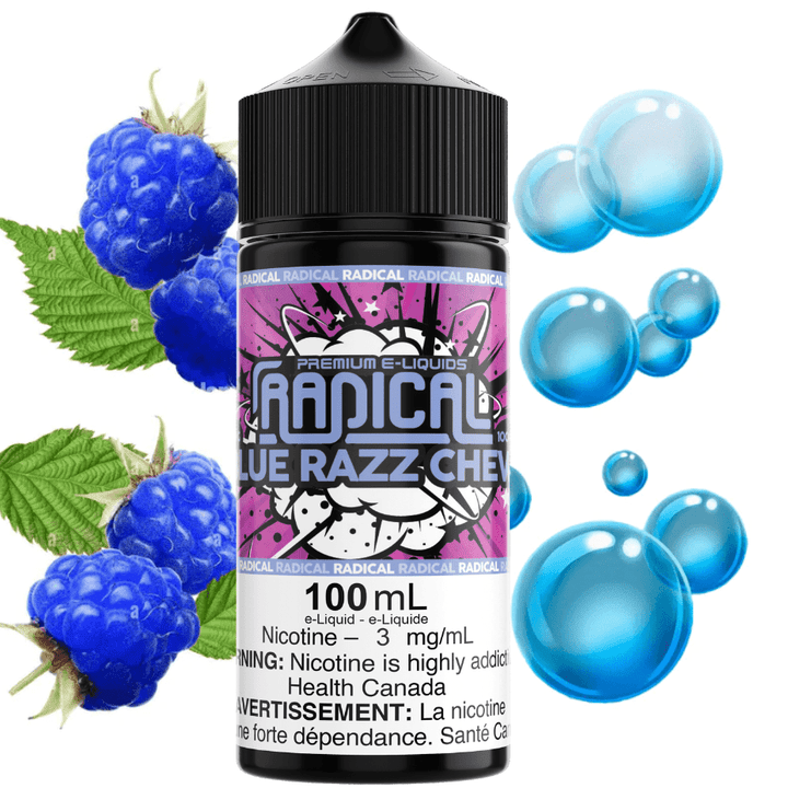 Blue Razz Chew by Radical E-liquid-100ml Vapexcape Vape and Bong Shop Regina Saskatchewan