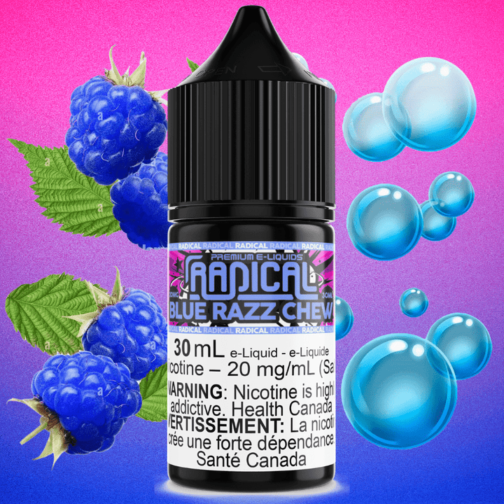 Blue Razz Chew Salt Nic by Radical E-liquid Vape Superstore  Saskatchewan Canada