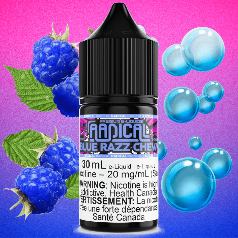 Blue Razz Chew Salt Nic by Radical E-liquid Vape Superstore  Saskatchewan Canada