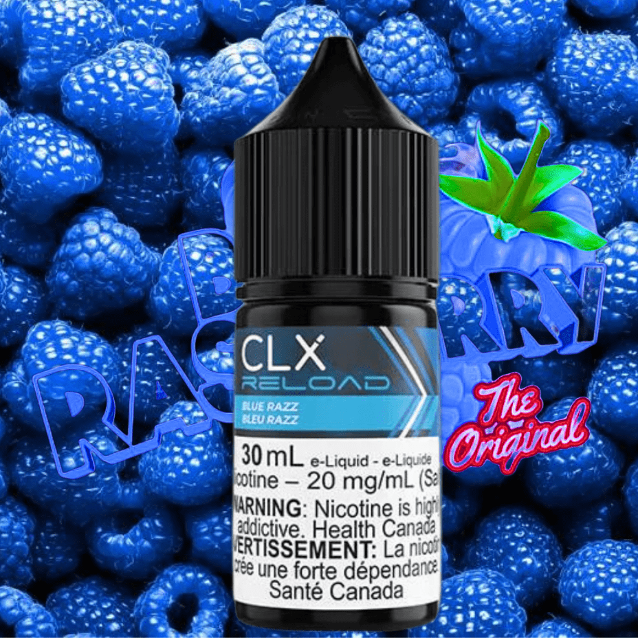 Blue Razz Salt by CLX Reload E-Liquid 30mL / 10mg Vape Superstore  Saskatchewan Canada