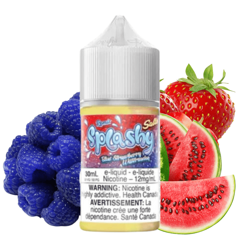Blue Strawberry Watermelon Salts by Splashy E-Liquid 30mL / 12mg Vape Superstore  Saskatchewan Canada