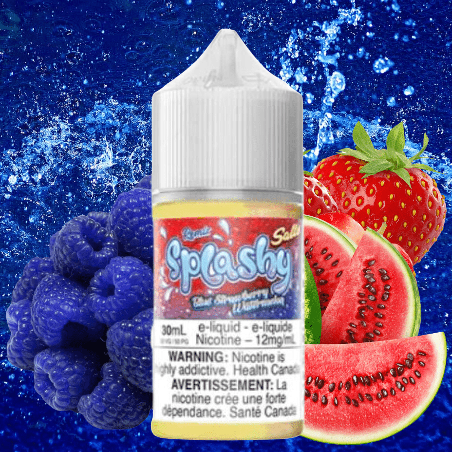 Blue Strawberry Watermelon Salts by Splashy E-Liquid Vape Superstore  Saskatchewan Canada