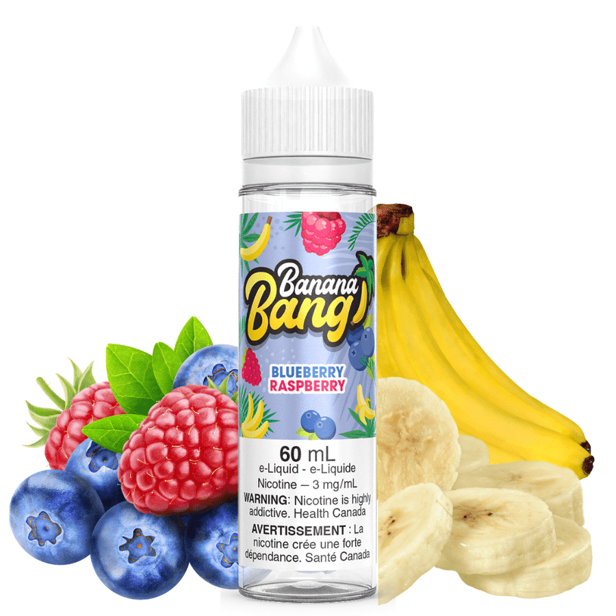 Blueberry Raspberry by Banana Bang E-Liquid 0mg / 60ml Vapexcape Vape and Bong Shop Regina Saskatchewan