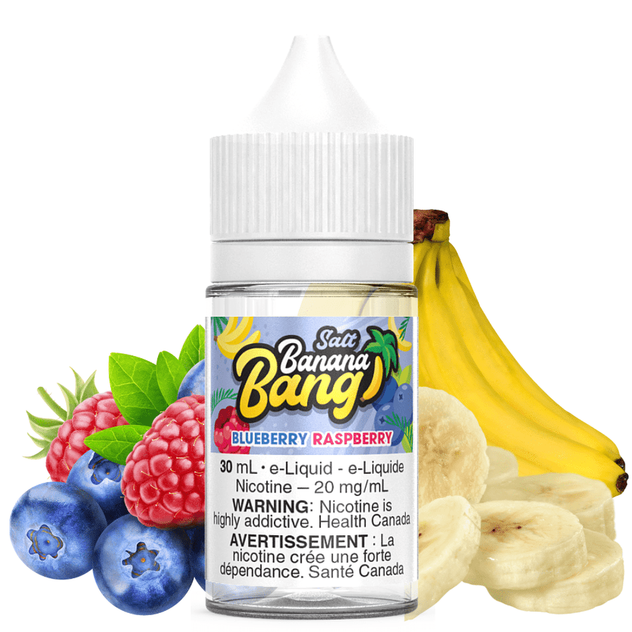 Blueberry Raspberry Ice Salt by Banana Bang E-Liquid 30ml / 12mg Vape Superstore  Saskatchewan Canada