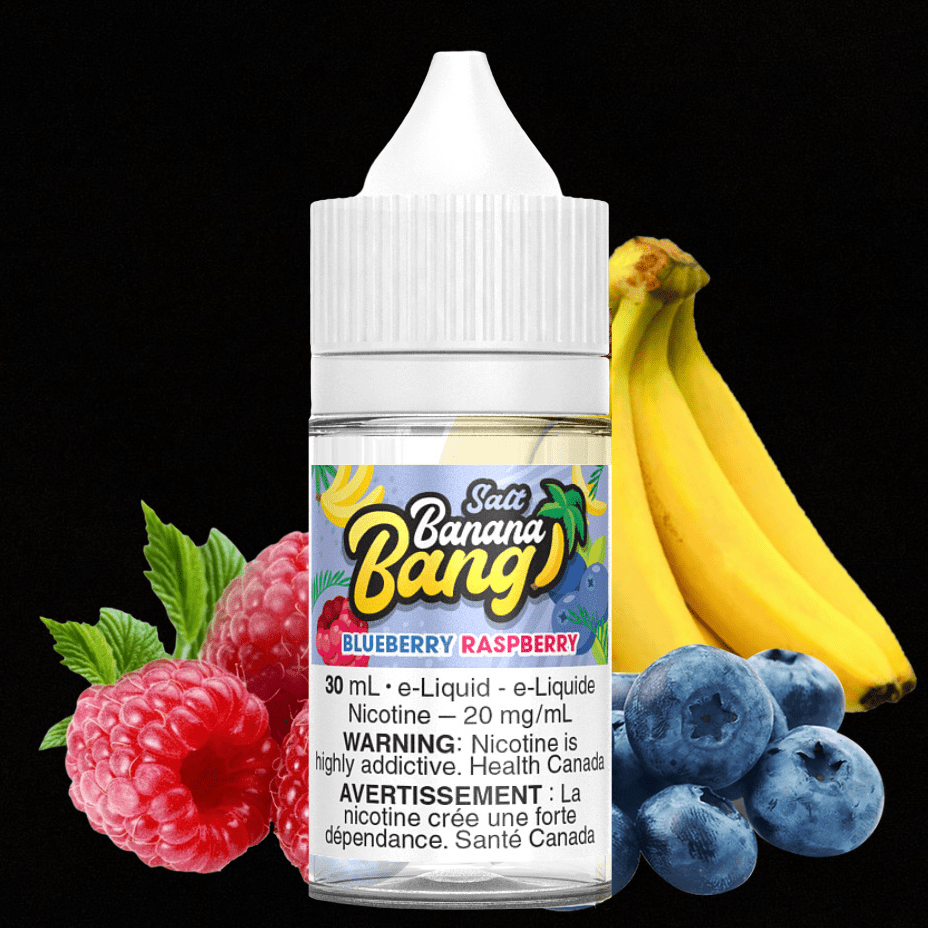 Blueberry Raspberry Ice Salt by Banana Bang E-Liquid Vapexcape Vape and Bong Shop Regina Saskatchewan